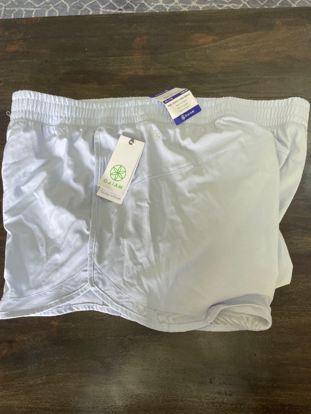 NEW Gaiam Women’s Shorts, Xenon Blue, Size XXL